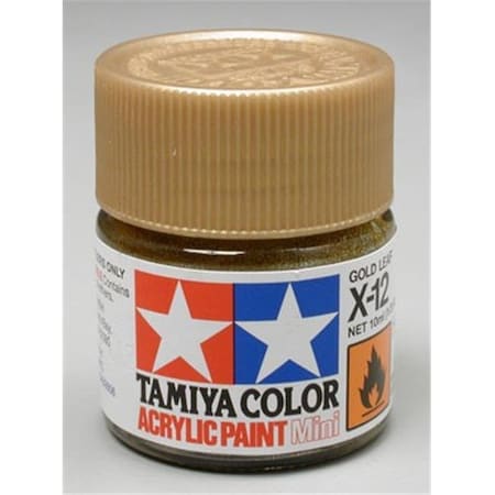 Tamiya Tamiya TAM81512 Tamiya Acrylic X-12 Mini; Gold Leaf TAM81512